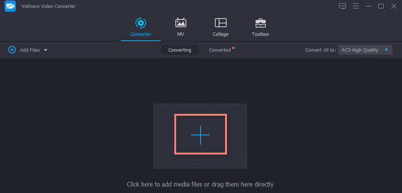Vidmore fügt FLAC‑Dateien hinzu