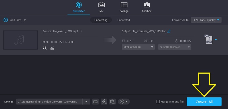 Vidmore In MP3/FLAC konvertieren