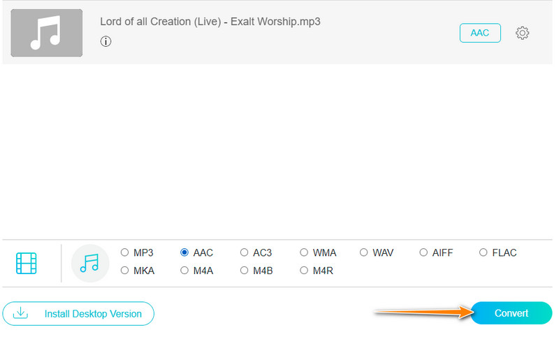 Vidmore Free Konvertierung starten