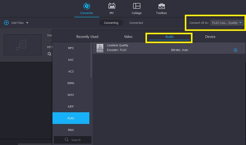 Vidmore Profilleiste öffnen