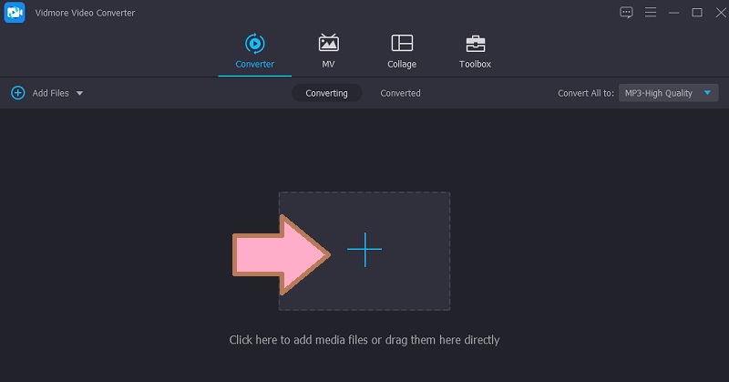 Vidmore Videodatei hochladen