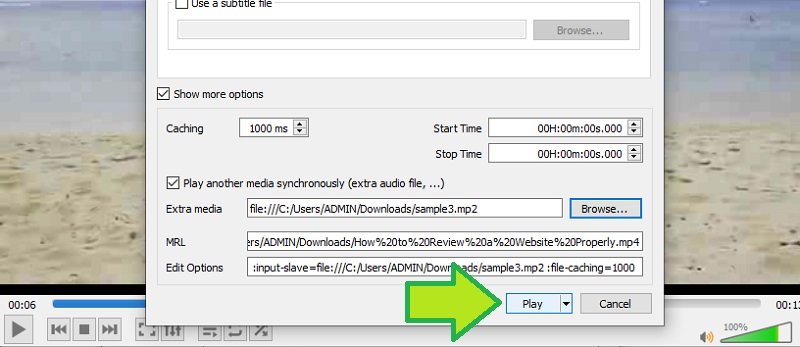VLC Medienausgabe wiedergeben
