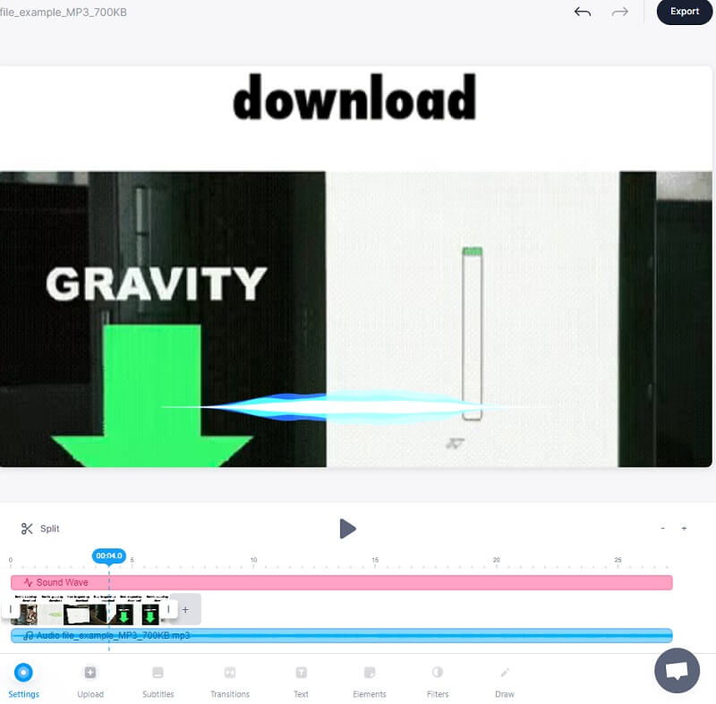 Audio zu GIF hinzufügen Veed