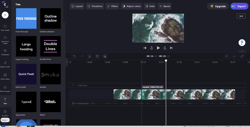ClipChamp MPG schneiden