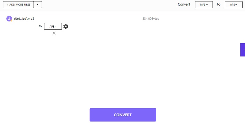 MP3 in APE konvertieren Online UniConverter