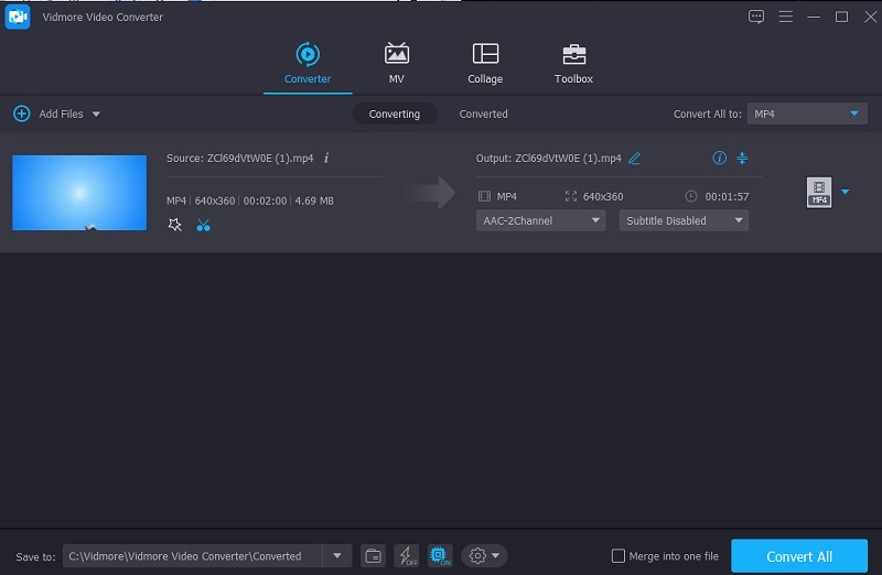 Gekürzte Version konvertieren Vidmore