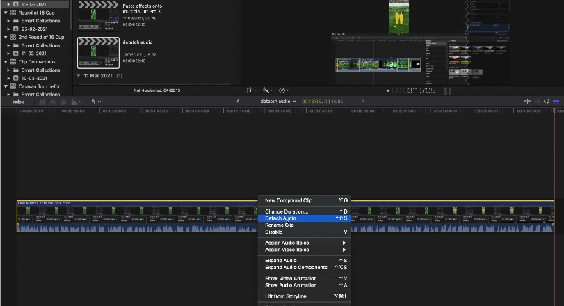Final Cut Pro Audio abtrennen