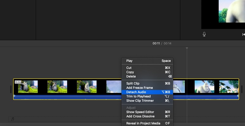 iMovie Audio abtrennen