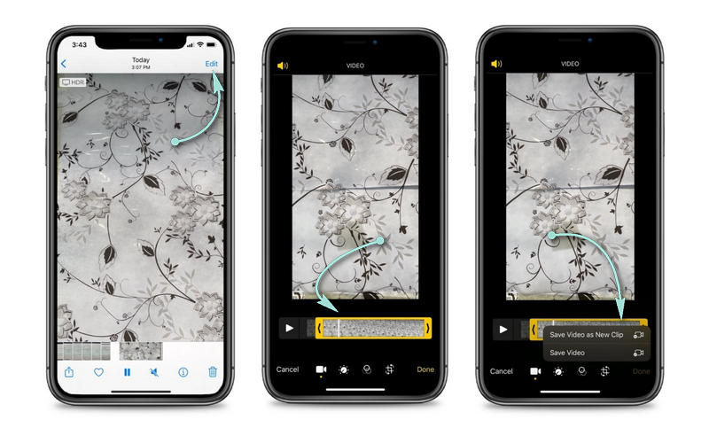 iPhone Fotos Video schneiden