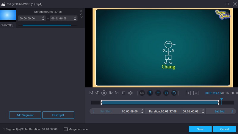 Zum Zuschneidebereich navigieren Vidmore