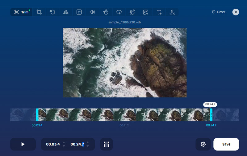 Online Cutter VOB trimmen