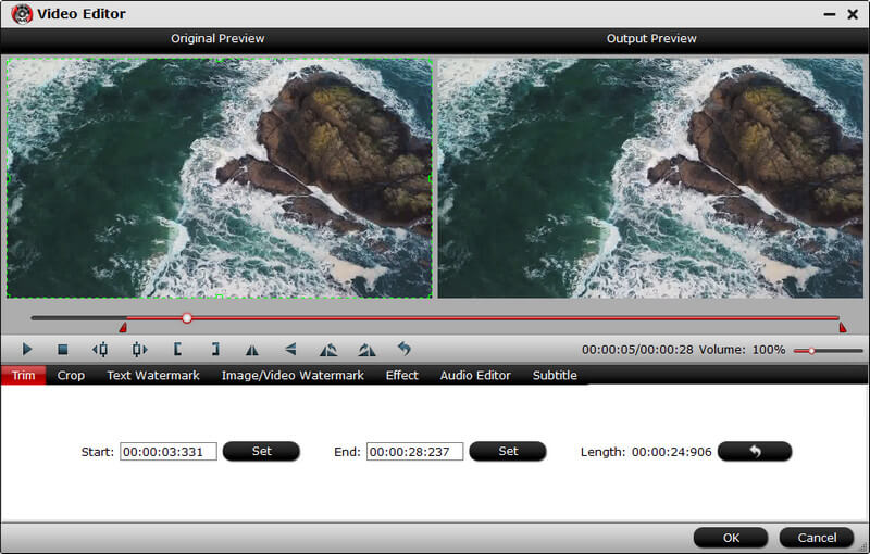 PavTube Schneide-Oberfläche