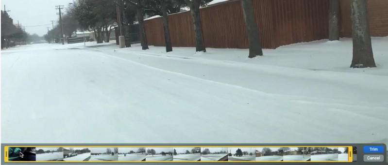 QuickTime-Zuschnittsoberfläche