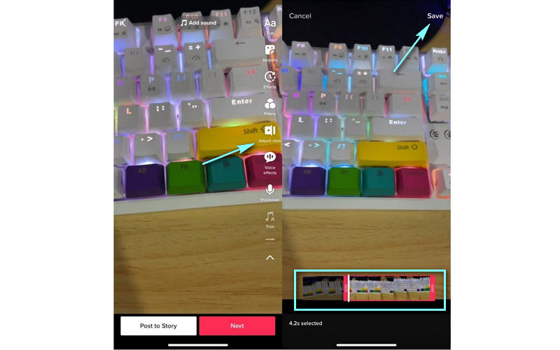 TikTok Clip schneiden