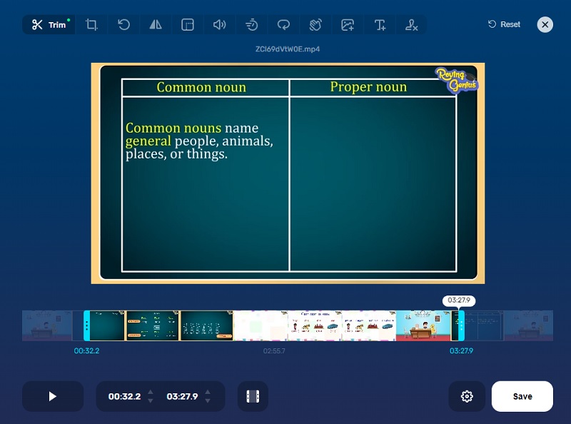 MTS‑Datei trimmen 123apps