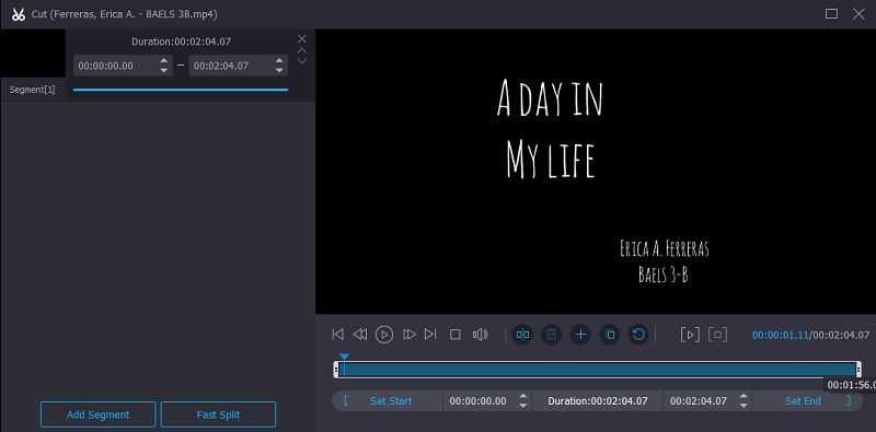 TS-Dateien trimmen Vidmore