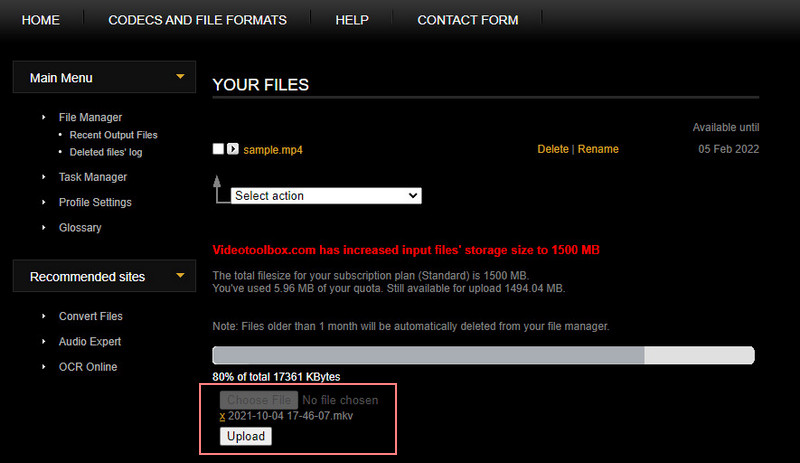 Video Toolbox MKV hinzufügen