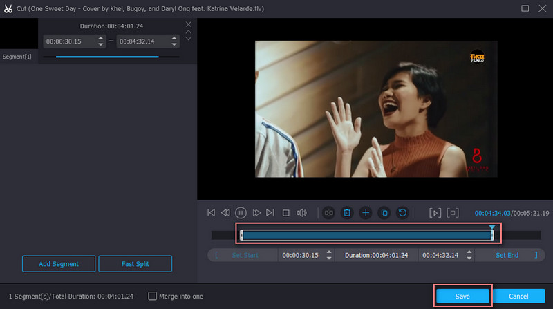 Vidmore FLV schneiden
