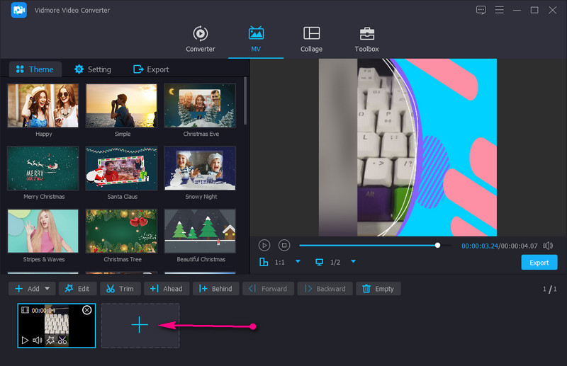 Vidmore Video importieren