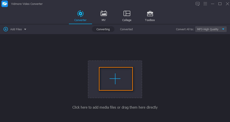 MP4-Video mit Vidmore hochladen
