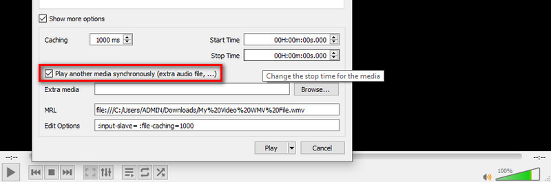 VLC – Weitere Mediendatei hinzufügen
