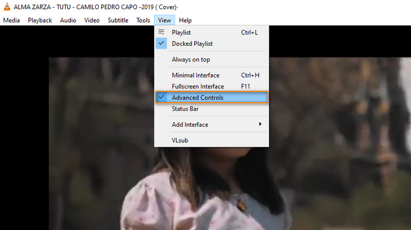 VLC‑Option „Advanced Controls“