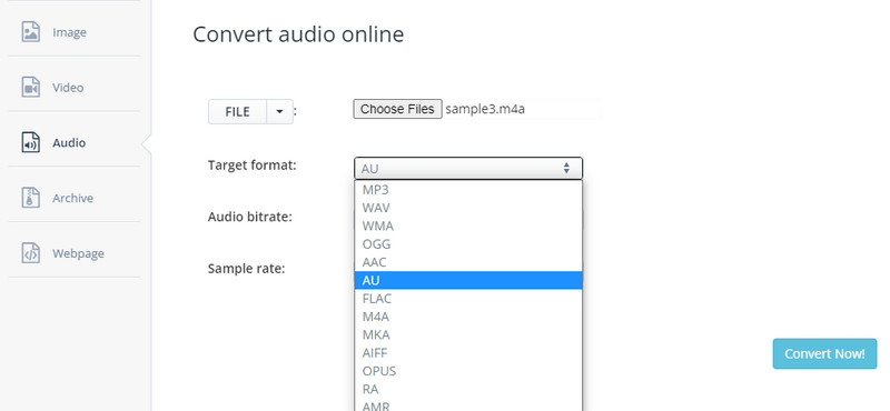 Aconvert-Oberfläche