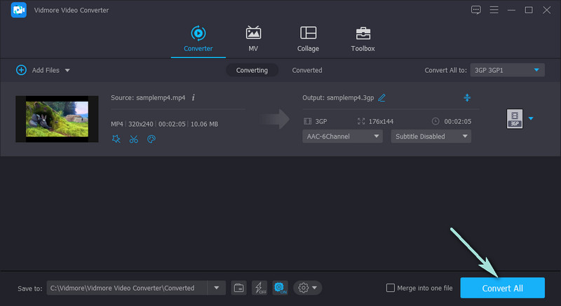 Konvertierung starten