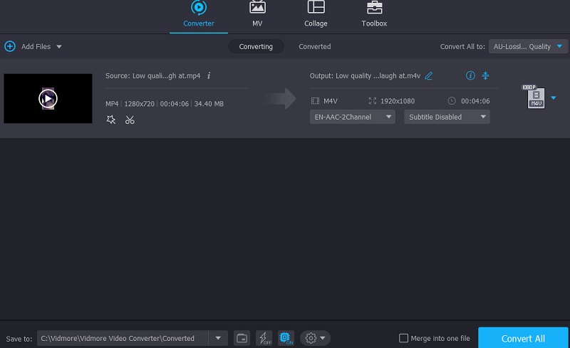 M4V Vidmore konvertieren
