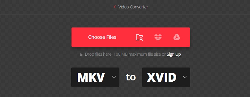 MKV in XVID Convertio konvertieren