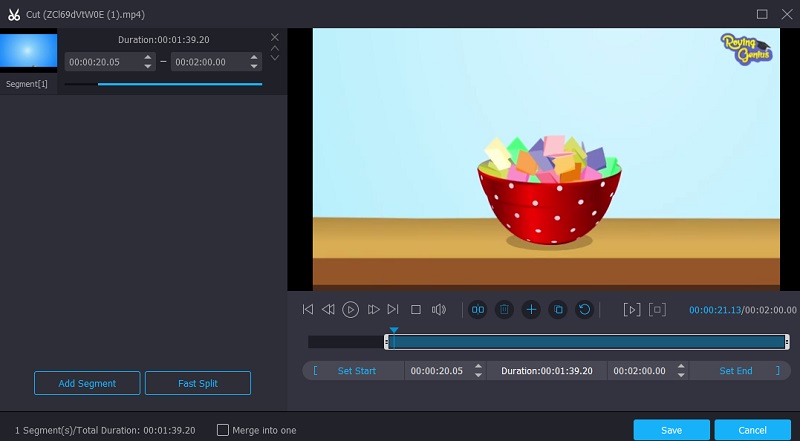 Videoclip schneiden Vidmore