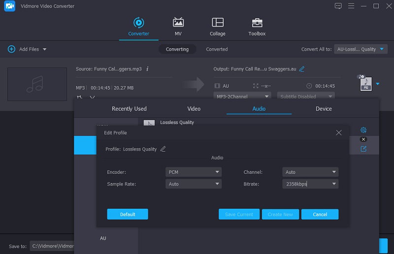 Audio bearbeiten Vidmore