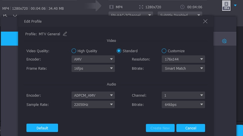 MTV bearbeiten Vidmore
