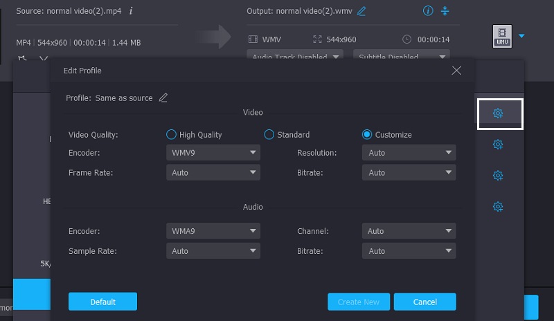 WMV bearbeiten Vidmore
