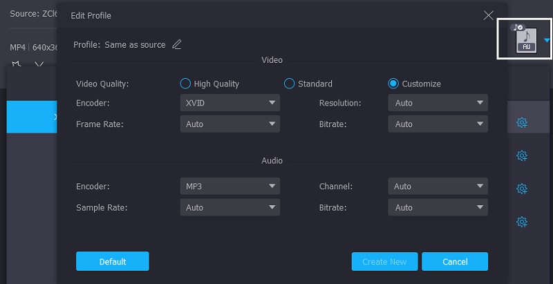 XVID bearbeiten Vidmore