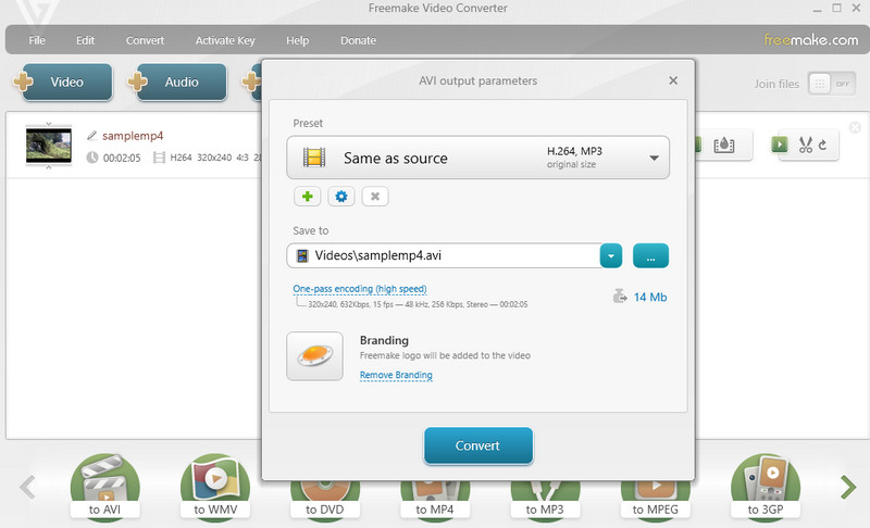 Freemake Video Converter Oberfläche