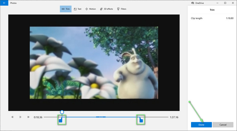 Fotos – Video kürzen