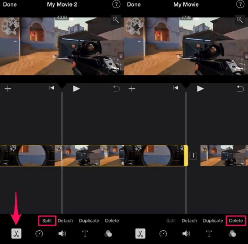 Video kürzen iMovie
