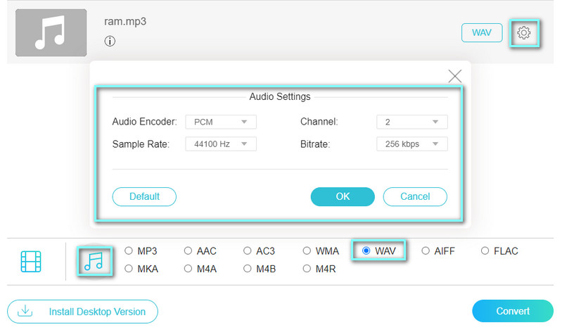 VFVCO Profil anpassen