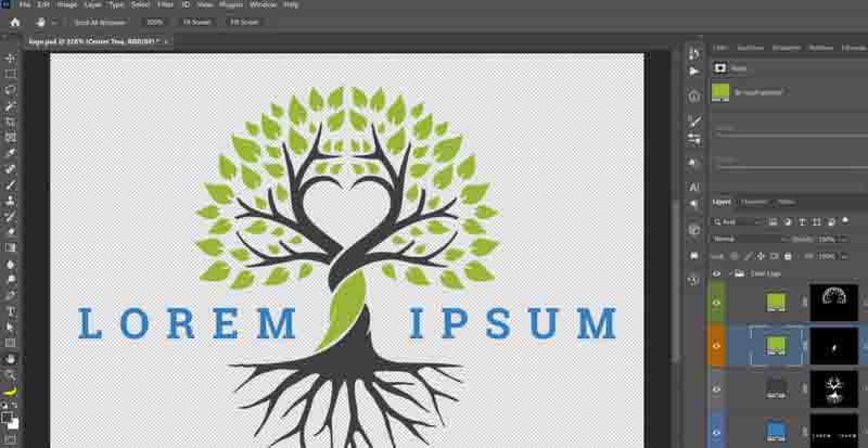 Adobe Photoshop‑Oberfläche