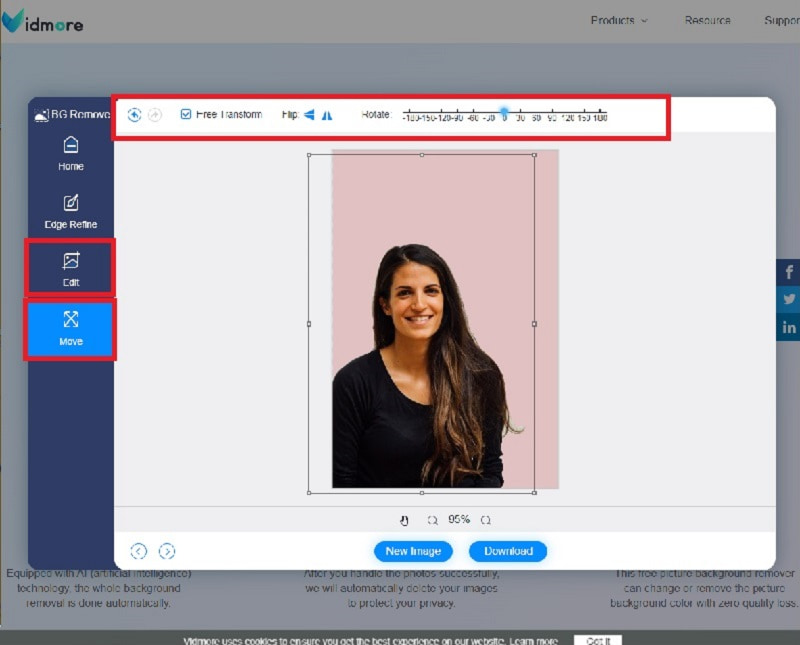 Bild ändern Vidmore