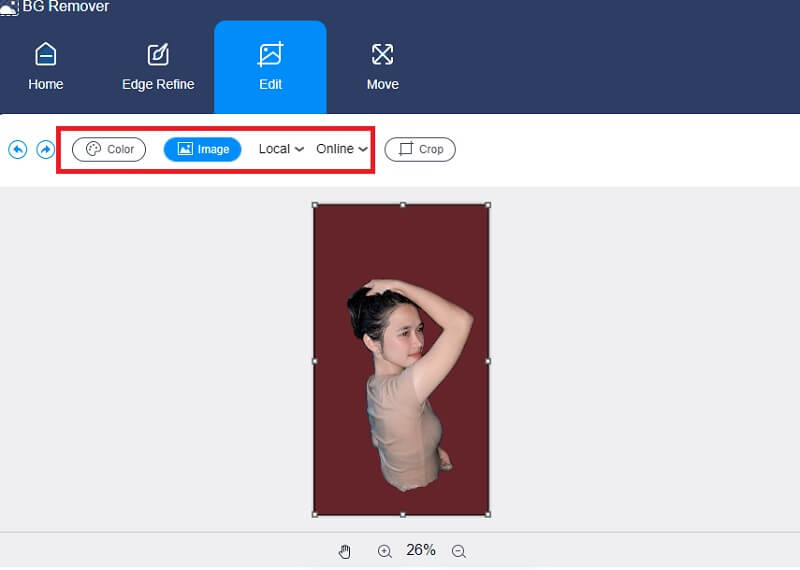 Farbe wählen Vidmore Background Remover