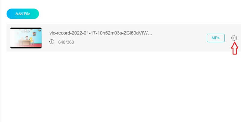 Klicken Sie auf „Einstellung Vidmore Online“