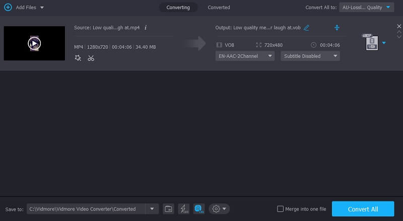 VOB konvertieren Vidmore