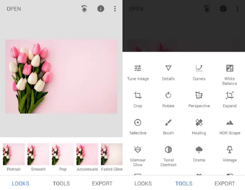 Hintergrundbild bearbeiten Snapseed