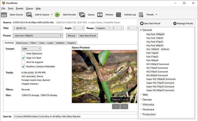 Handbrake-Kompressor