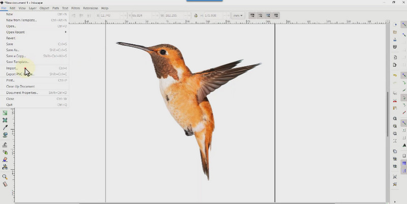 InkScape-Oberfläche