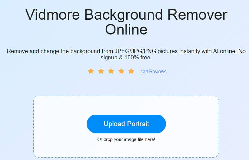 Vidmore Background Remover Online starten
