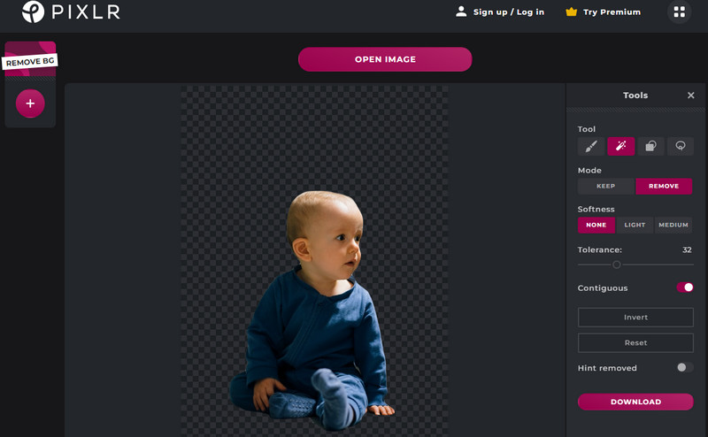 PIXLR Web-Oberfläche