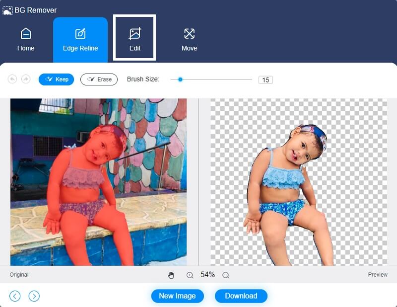 Foto-Vorschau Vidmore Background Remover
